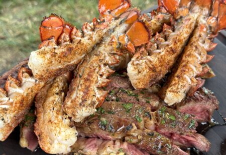 Tomahawk Steak & Grilled Lobster