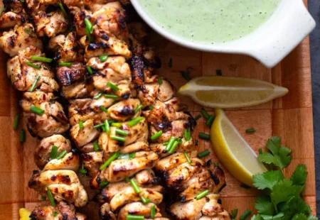 Blackened Chicken Thigh Skewers