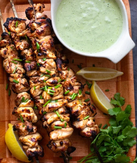 Blackened Chicken Thigh Skewers