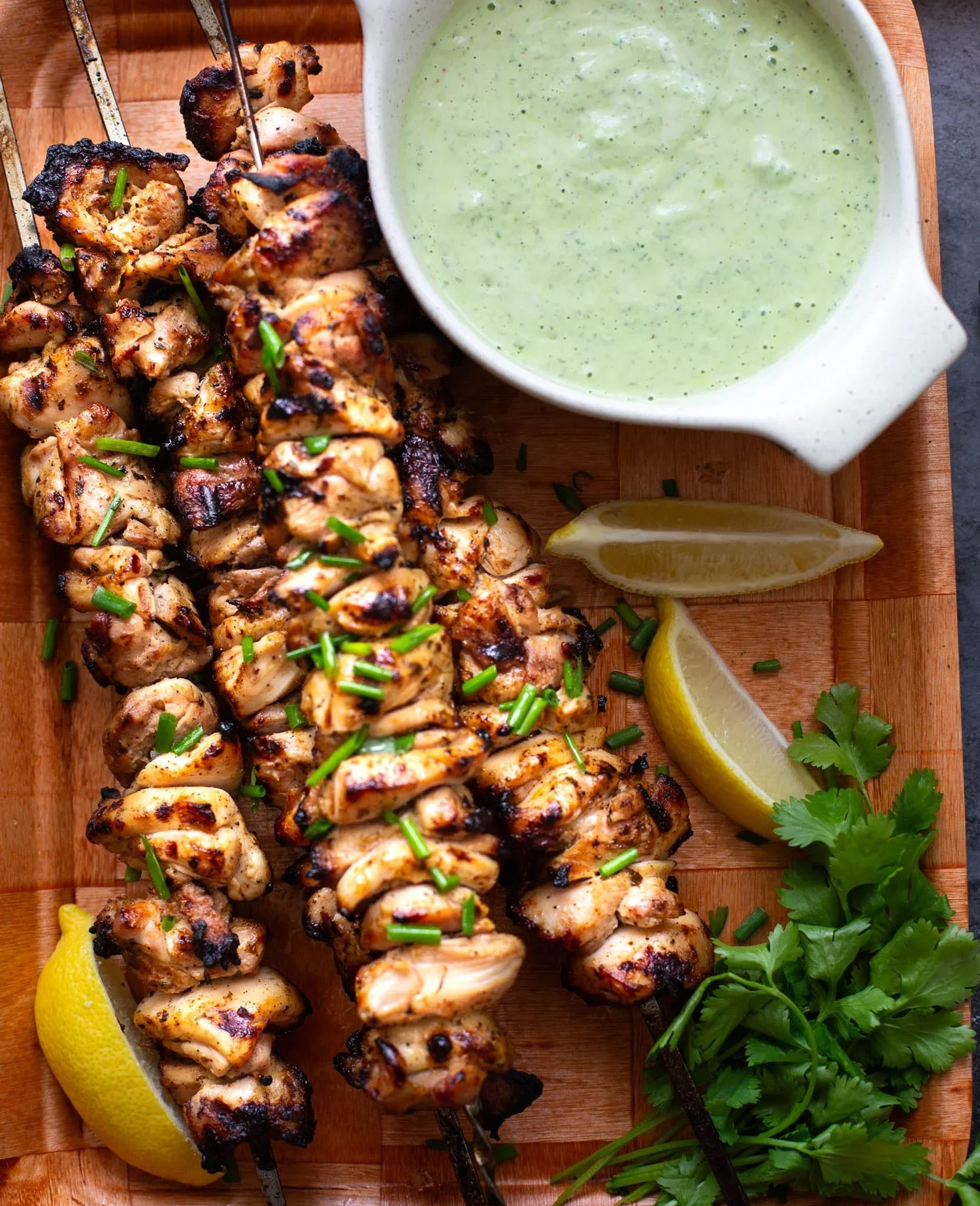 Blackened Chicken Thigh Skewers