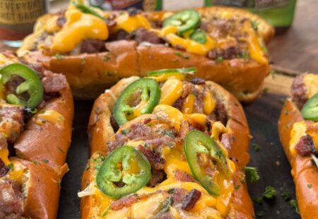 Smoked Cheeseburger Meatball Subs