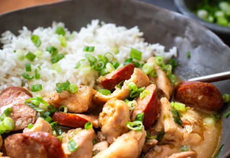 Chicken and Andouille Sausage Stew