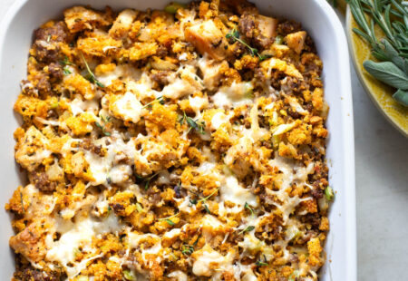 Easy Turkey Stuffing Casserole