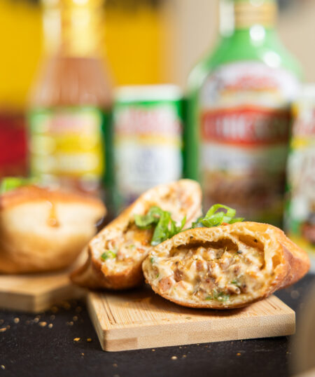 Andouille Onion Dip Stuffed Beignets