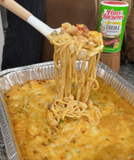 Smoked Cajun Chicken Spaghetti