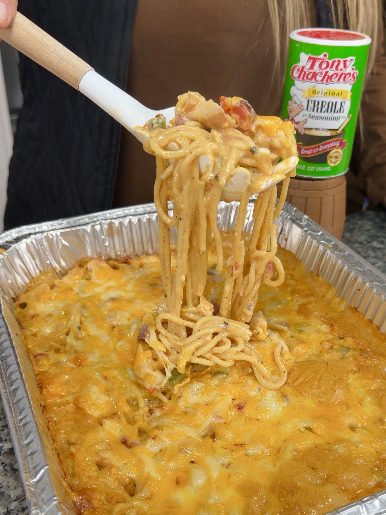 Smoked Cajun Chicken Spaghetti