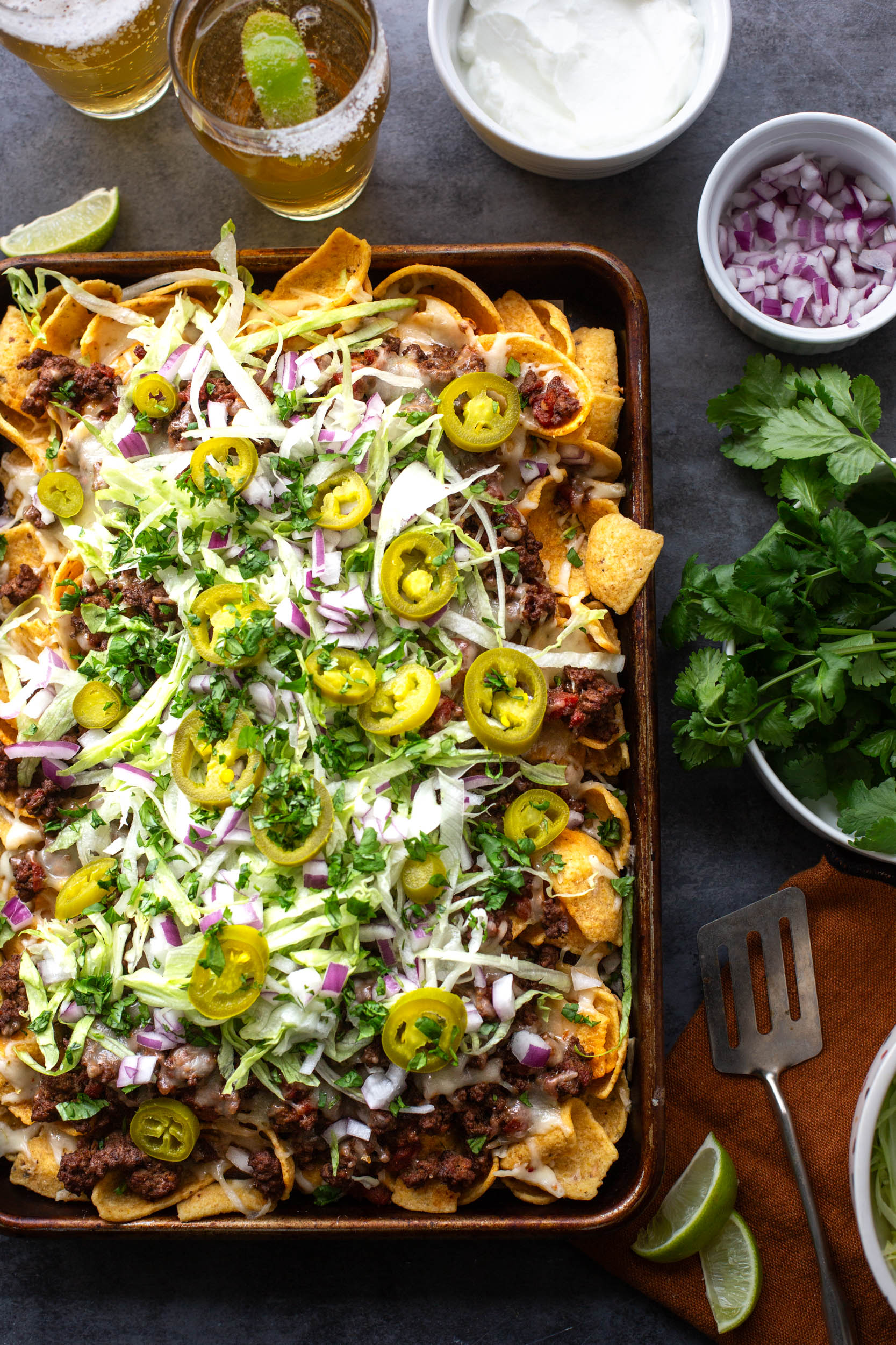 Sheet Pan Walking Tacos