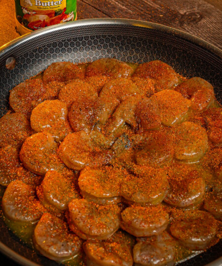 Buttery Marinated Shrimp Skillet