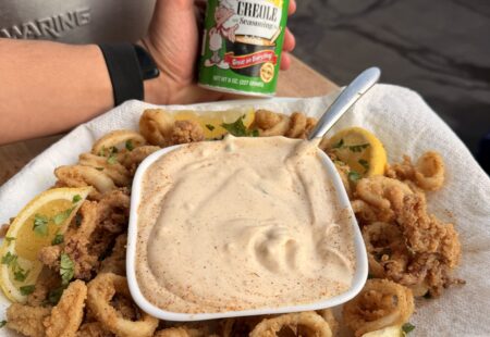 Fried Calamari with Cajun Lemon Aioli