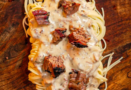 Chopped Brisket Alfredo