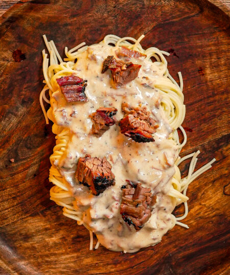 Chopped Brisket Alfredo