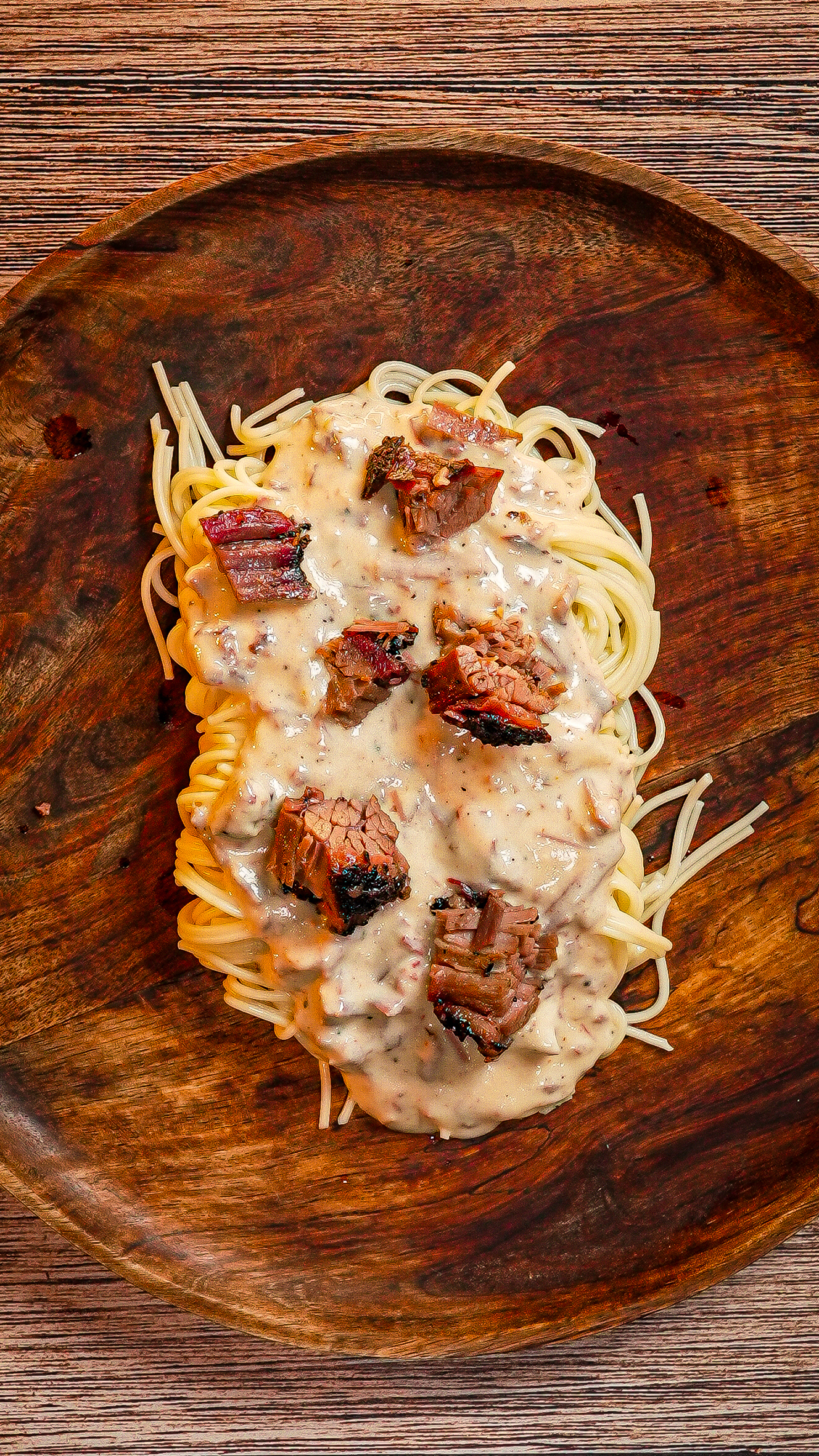 Chopped Brisket Alfredo