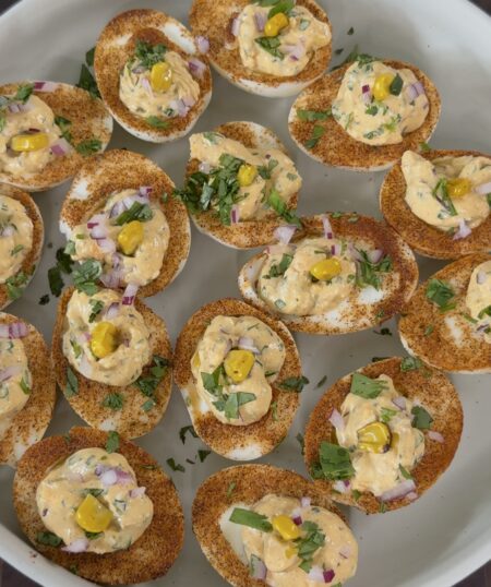 Street Corn Deviled Eggs