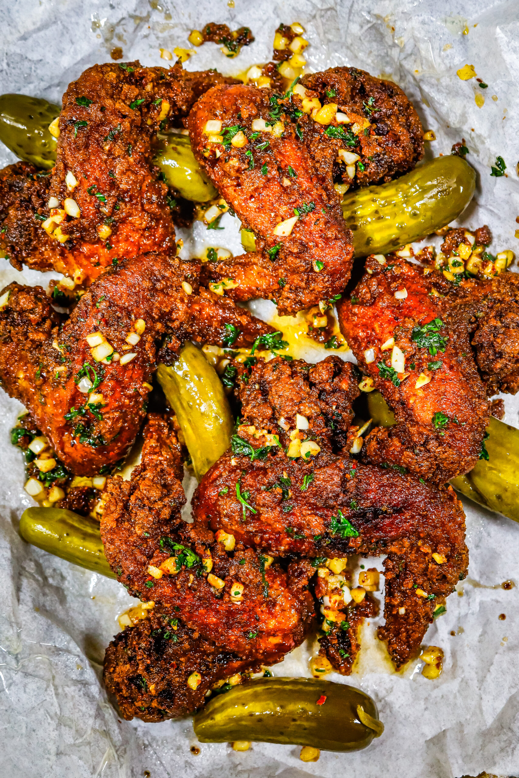 Fried Garlic Butter Wings