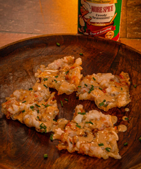 Cajun Shrimp Chips with Remoulade