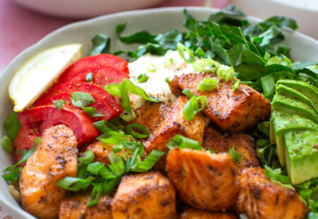 Blackened Salmon and Rice Bowls