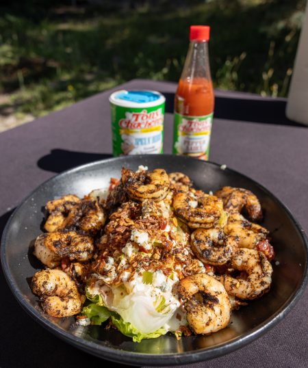 Blackened Shrimp Wedge Salad