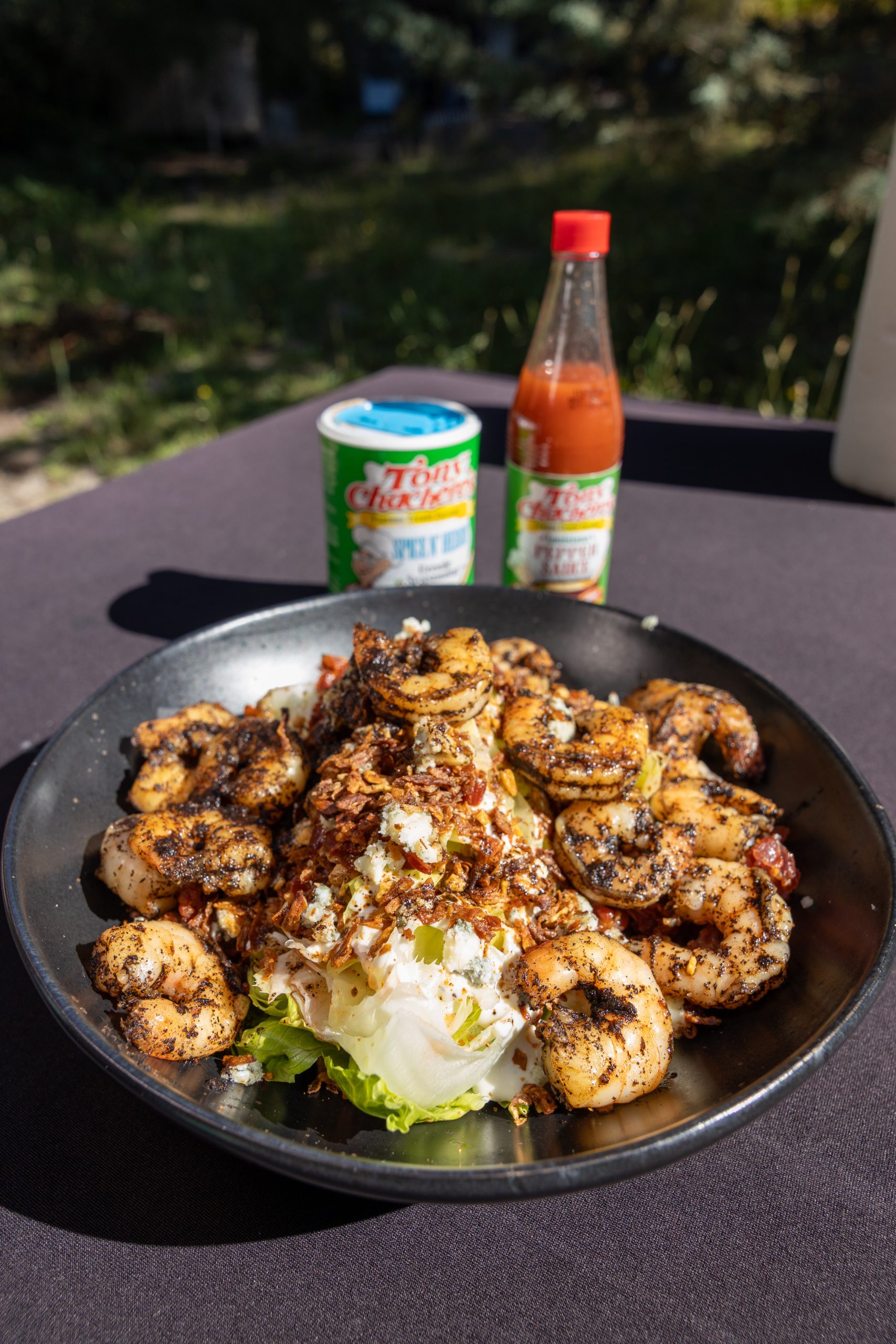 Blackened Shrimp Wedge Salad