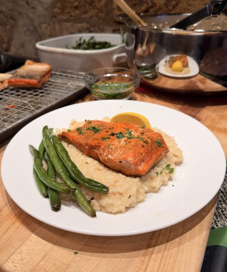 Tony Chachere’s Salmon Risotto