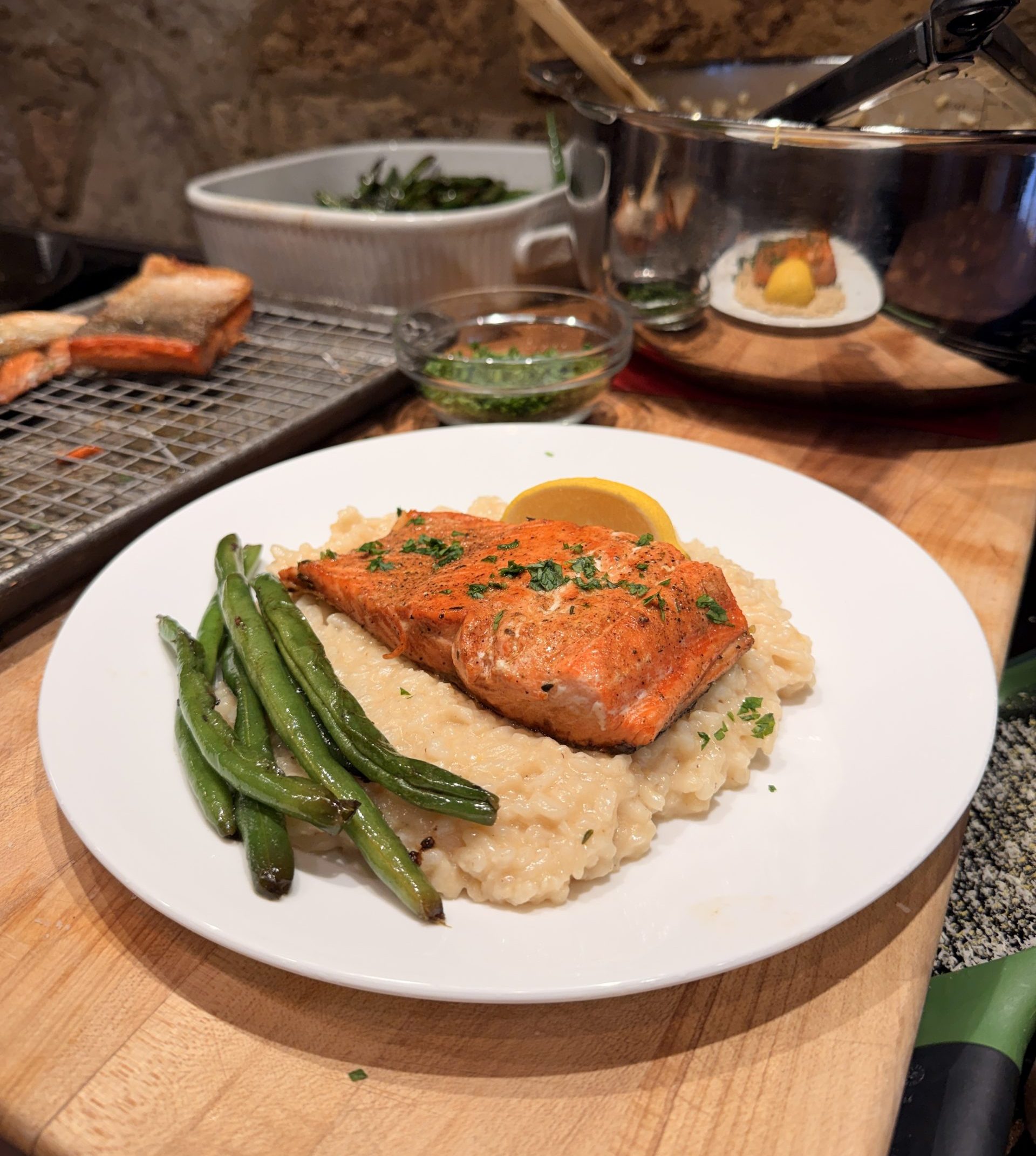 Tony Chachere’s Salmon Risotto