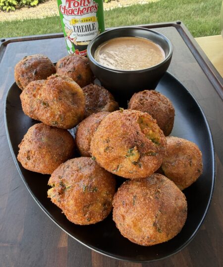 Cajun Cheese-Stuffed Potato Croquettes